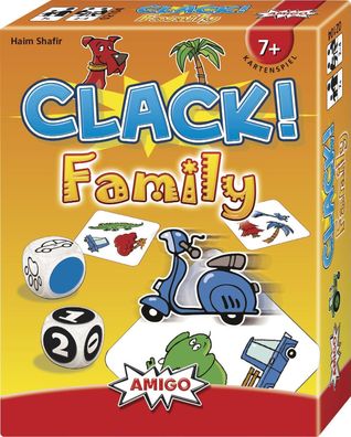 Clack! Family Spieleranzahl: 2-4, Spieldauer (Min.): 10, Kartenspie