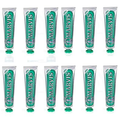 MARVIS Classic Strong Mint Zahnpasta + Xylitol 12x 85 ml