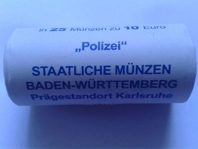 25x10 euro 2024 Rolle Polizei Im Dienste der Gesellschaft Polymerring Präge G