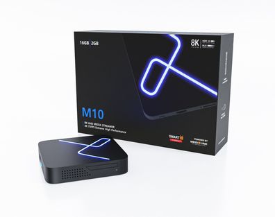 Medialink M10 8K 4K Ultra UHD Android 9 5G Dual WiFi IP TV Box Mediaplayer