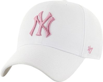 New York Yankees Weiße Frauen Baseball Cap - MLB ´47 Brand USA Import Caps Basecaps