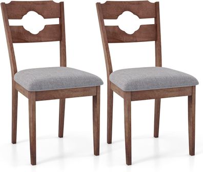 Esszimmerstühle 2er Set, Küchenstühle mit gepolsterter Sitzfläche & Rückenlehne