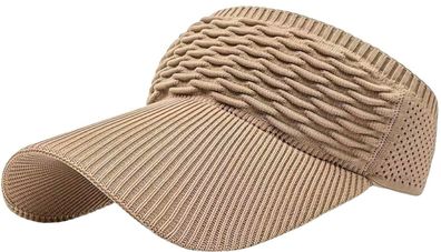 Khaki Sonnen Visors Cap - Atmungsaktive luftdurchlässige Sonnenblende für Strand