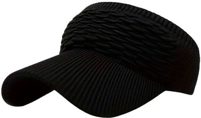 Schwarze Sonnen Visors Cap - Atmungsaktive luftdurchlässige Sonnenblende für Strand