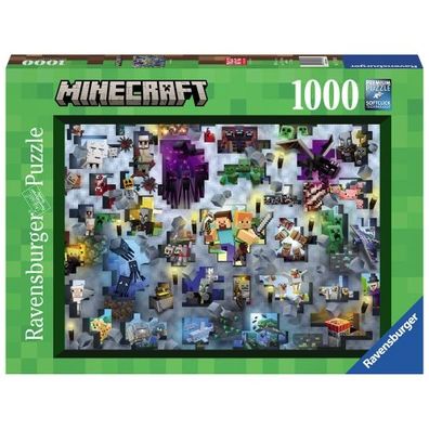 Ravensburger - Puzzle 1000 Minecraft Challenge - Ravensburger ...