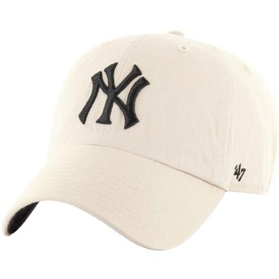 New York Yankees Elfenbein Clean Up Baseball Cap - MLB ´47 Brand USA Import Basecaps