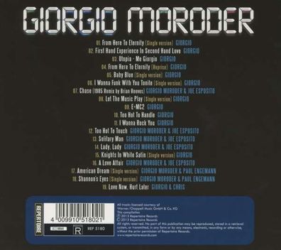 Giorgio Moroder: Best Of Electronic Disco - - (CD / Titel: A-G)