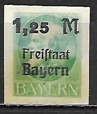 Altdeutschland Bayern postfrisch Michel-Nummer 174B