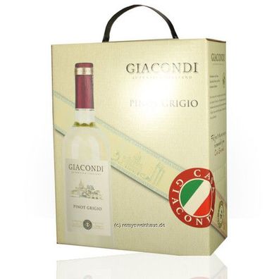 Mondo del Vino BIB(3L) Giacondi Autentico Italiano Terre Siziliane IGP 3.00 Lit