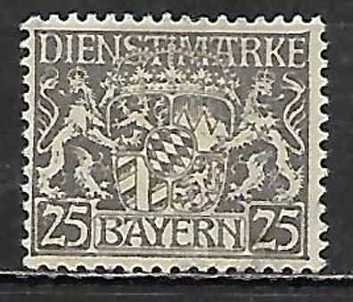 Altdeutschland Bayern Dienstmarke postfrisch Michel-Nummer 21