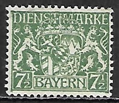 Altdeutschland Bayern Dienstmarke postfrisch Michel-Nummer 25
