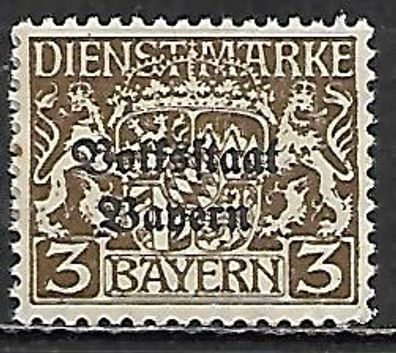 Altdeutschland Bayern Dienstmarke postfrisch Michel-Nummer 30