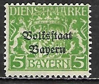 Altdeutschland Bayern Dienstmarke postfrisch Michel-Nummer 31