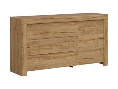 Kommode Holten Sideboard Schubladenschrank 42 x 156 x 83,5 , Braun
