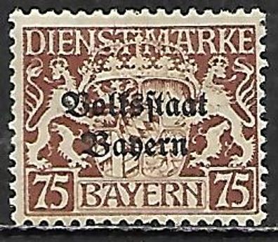 Altdeutschland Bayern Dienstmarke postfrisch Michel-Nummer 41