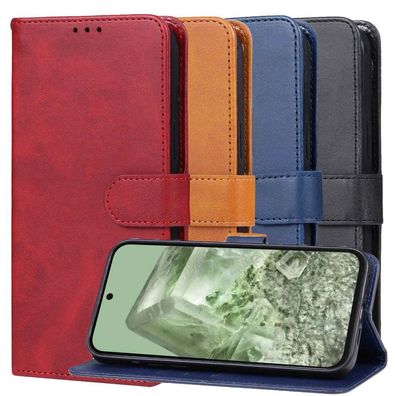 Handy Tasche für Google Pixel 8a Wallet Magnet Klappetui Hülle Kartenfach Case