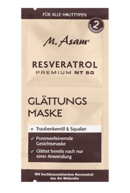 M. Asam Resceratrik Premium NT 50 - Glättende Maskemit Traubenkernöl 10ml