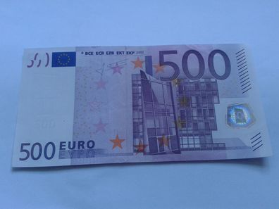 500 euro Banknote Geldschein 2002 Trichet seltene N52026552741 Serie 500 euro Schein