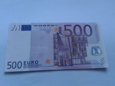 500 euro Banknote Geldschein 2002 Draghi seltene N11061638778 Serie 500 euro Schein