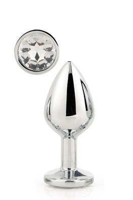 Dream Toys - Gleaming LOVE SILVER PLUG LARGE