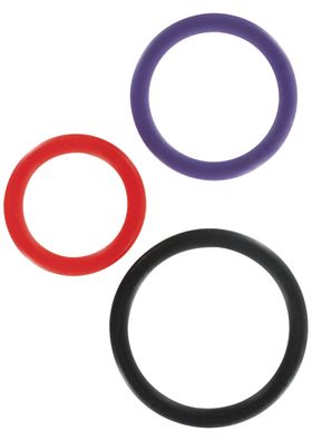 Toyjoy - Triple Rings Multicolor 3pcs - Mehrfarbig