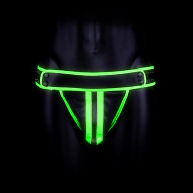 Ouch! by Shots - Striped Jockstrap - Glow in the D