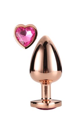 Dream Toys - Gleaming LOVE ROSE GOLD PLUG LARGE