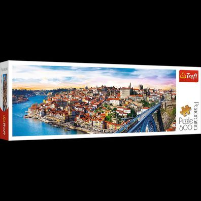 Porto Portugal - 500 Teile Puzzle - Panoramapuzzle