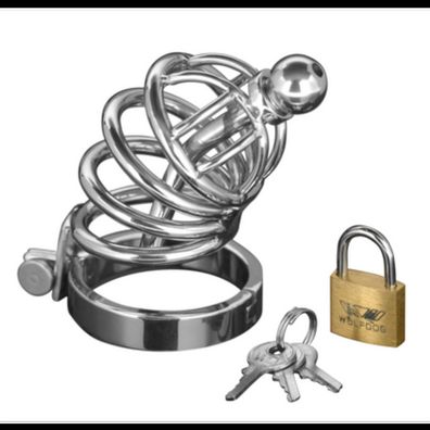 XR Brands - Asylum - Chastity Cage with 4 Rings -