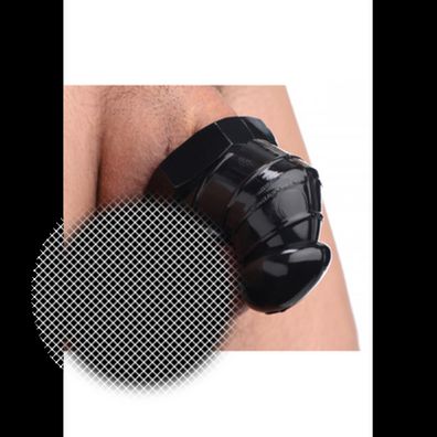 XR Brands - Black Restricted Chastity Cage with St