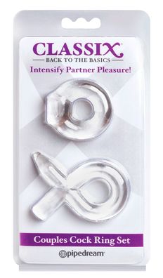 Classix - Couples Cock Ring Set Clear