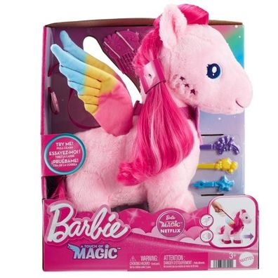 Mattel - Barbie A Touch Of Magic Walk And Flutter Pegasus Plus... - ...