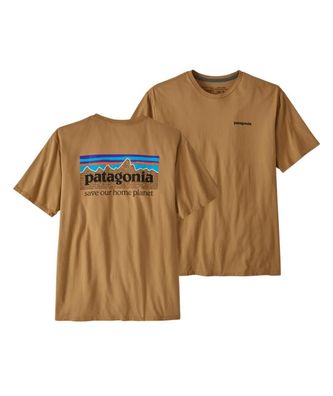 Patagonia T-Shirt P-6 Mission Organic grayling brown - Größe: S
