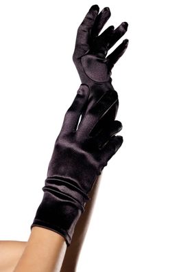 Leg Avenue - Wrist Length Satin Gloves - O/ S -