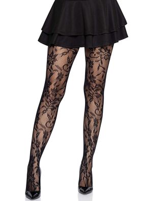 Leg Avenue eamless Floral Lace Tights - (O/ S)