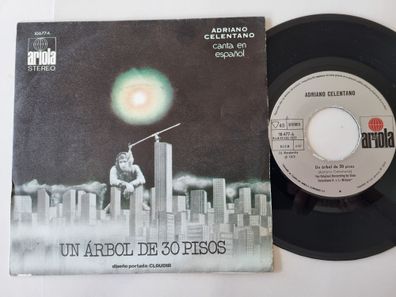 Adriano Celentano - Un arbol de 30 pisos 7'' Vinyl Spain SUNG IN Spanish