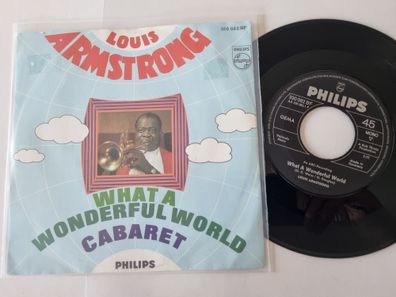 Louis Armstrong - What a wonderful world/ Cabaret 7'' Vinyl Germany
