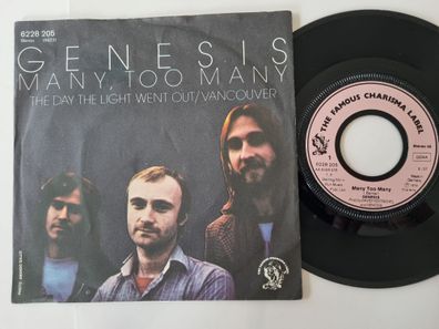 Genesis - Many, too many 7'' Vinyl Germany
