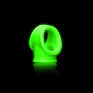 Ouch! by Shots - Cockring Ball Strap - Glow in the