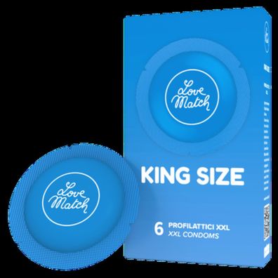 Love Match - King Size - Condoms - 2.4 / 60 mm - 6