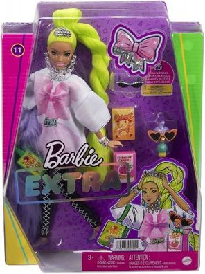 Mattel - Barbie Extra Neon Green Hair Doll In Oversized T-Shirt And ...