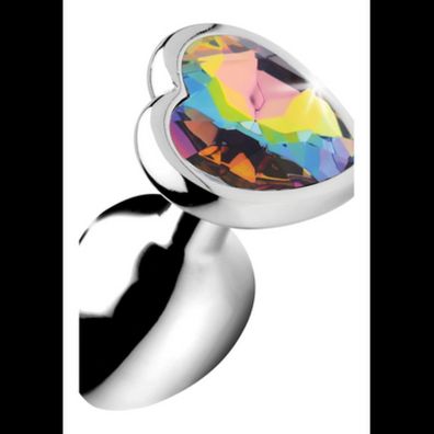 XR Brands - Rainbow Prism - Heart Butt Plug - Smal