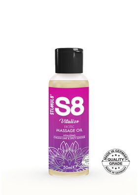 50 ml - Stimul8 S8 - S8 Massage Oil 50ml - -