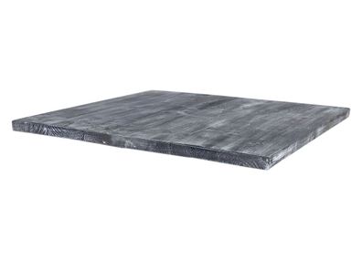 Tischplatte Shabby schwarz 85x85cm Holzplanken Bohlenbrett Bohlenplatte Tischauflage