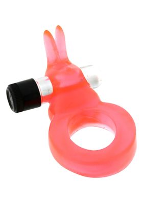 Seven Creations - Jelly Rabbit Cockring - Rot -