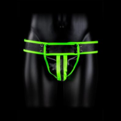 Ouch! by Shots - Striped Jockstrap - Glow in the D