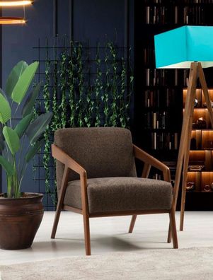 Sessel Sitzer Wohnzimmer 1 Sitz Stoff Polyester Stil Modern Design Luxus Neu