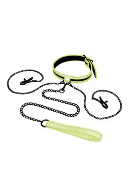 Whipsmart - GLOW IN THE DARK COLLAR WITH NIPPLE CL