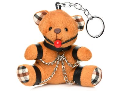 XR Brands - Gagged Teddy Bear Keychain - Brown