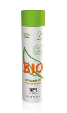 100 ml - HOT BIO Massage Oil Cayenne Pepper 100ml